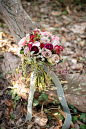 Autumn bridal bouquet | Christa Elyce Photography | see more on: http://burnettsboards.com/2014/09/americana-wedding-antlers/