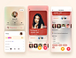Social App Part1 tag photo chat ui mobile social introduction blur personal homepage