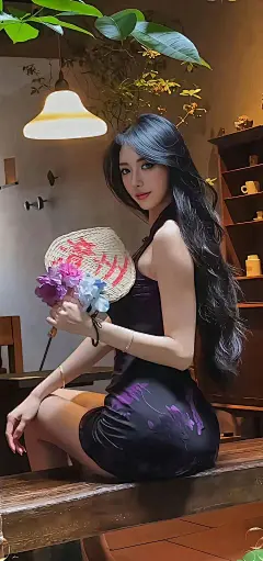 美女壁纸～小姐姐这身紫色旗袍好有...@霁枫壁纸的动态