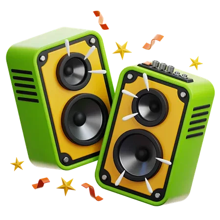 Party Speaker  3D Ic...