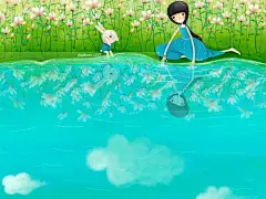 韩国插画名家系列 - echi 作品壁纸（第一辑） - 韩国echi 插画壁纸 Desktop wallpaper of Echi Paintings9