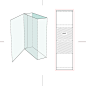 Template for cutting boxes 806 [转换].ai
P创意包装设计展开图eps/cdr矢量刀模板产品礼盒纸盒
