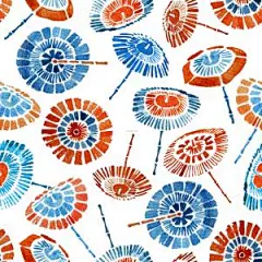 手绘日本和风蓝色水墨四方连续包装图案AI矢量设计素材AI192-淘宝网