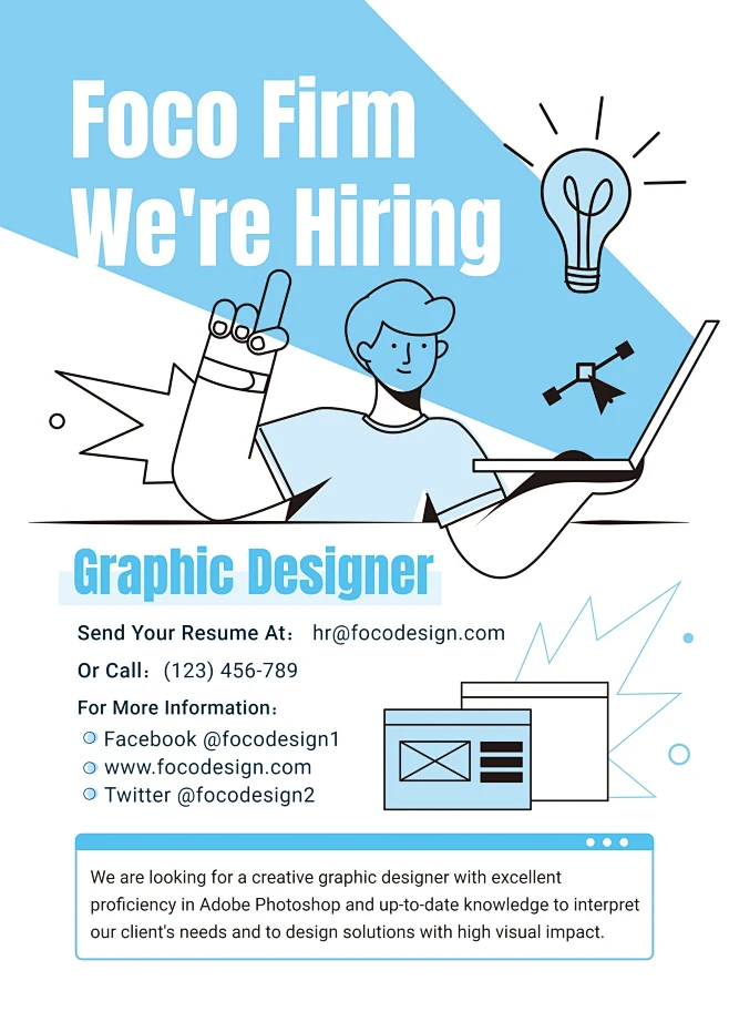 Designer Want ad poster素材-花瓣网