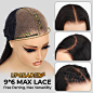 OQ HAIR Straight Wear Go Glueless Wigs Bleached Knots Pre Cut Lace Natural Looking Human Hair Wig : M-Cap Straight Hair 9x6 Wear Go Glueless Wigs Human Hair, Pre Cut HD Lace, Pre-bleached Tiny Knots, Pre-plucked Natural Hairline, which provides you do mor