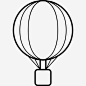 条纹的气球图标高清素材 热气球 运输 飞 免抠png 设计图片 免费下载