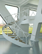 镂空扶手白色悬空楼梯这款楼梯主要通过不同的陈设区块，形成不同的情境空间，气质下又有微妙的变化