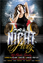 Print Templates - Night Party Flyer Template | GraphicRiver