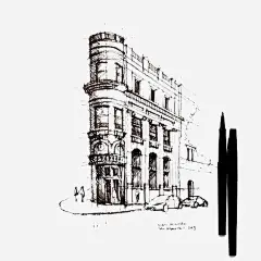 手绘小镇免抠素材 免费下载 页面网页 平面电商 创意素材 png素材