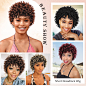 Amazon.com : HANNE Short Afro Dreadlock Wig for Black Women and Men Faux Locs Curly Dreads Wig Africa Americans Twist Braided Wigs Dreadlock Wigs (1B) : Beauty & Personal Care