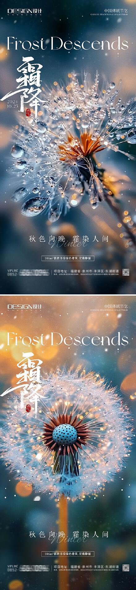 霜降系列海报