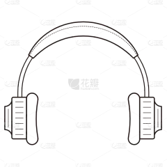 家电线性扁平行业icon-耳机