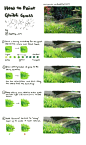 Another painting tutorial - this time on how to paint Ghibli-style grass