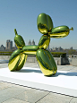 Jeff Koons. Balloon Dog (Yellow). 1993 - Rooftop MMA, NYC: 