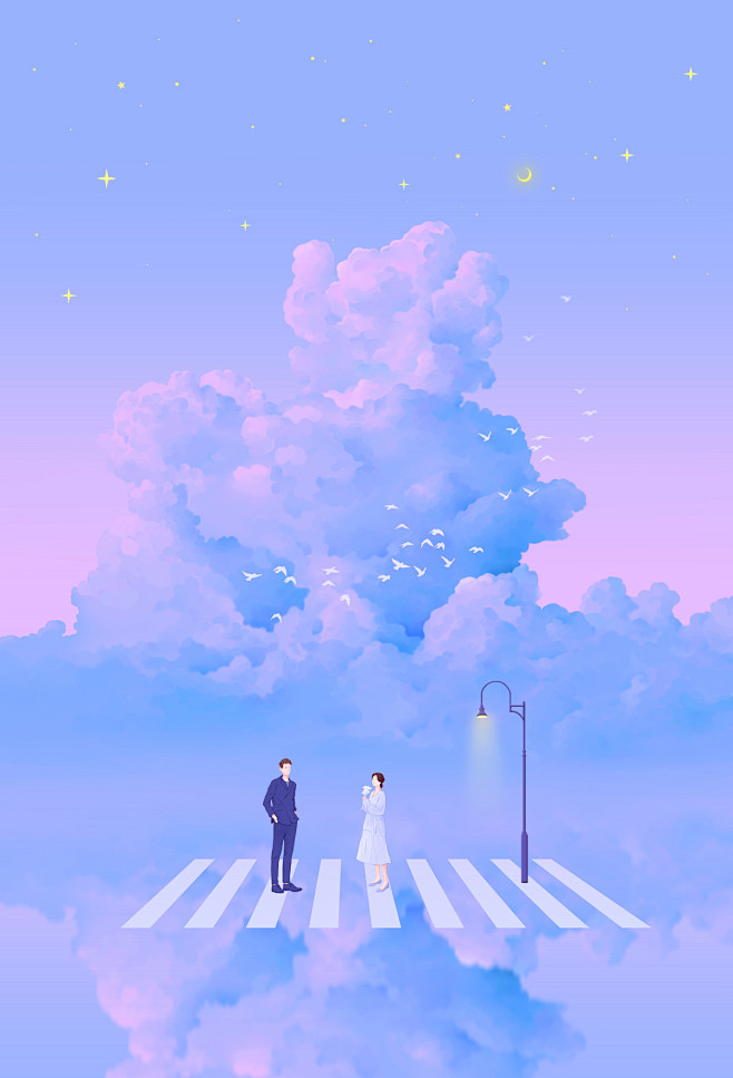 天空之镜系列_KEHAO__插画师作品_涂鸦王国gracg.com