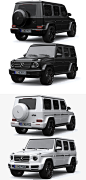 梅赛德斯奔驰 G-Class G63 越野车汽车3D模型 （FBX,MAX） 