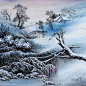 瓷板画 - 千山瑞雪 
