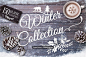 冬天圣诞节水彩设计元素（剪贴画、纹理&贺卡模板） Watercolor Winter collection 平面设计 其他平面设计