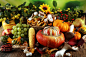 蔬菜,秋天,水果,木制,概念,自然,农业,有机食品,黄色,红色