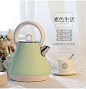 金正(NINTAUS)JZW-17H02热水壶 电热水壶304不锈钢电烧水壶开水壶 绿色【图片 价格 品牌 报价】-京东