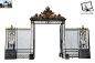 大门 复古 雕花铁门 合成素材 Castle PNG 