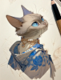 素描感！草图绘制猫第二期