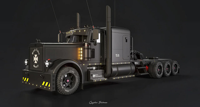 擎天柱原型Peterbilt389模型设...