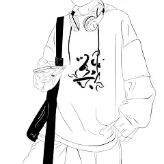 #男孩 简约男朋友兄弟小头像 - 影に过的插画