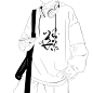 #男孩 简约男朋友兄弟小头像 - 影に过的插画