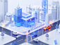 B端| 44 Midjourney 智能城市科技3D模型 - 小红书