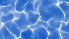 蓝色背景上的白色抽象波浪-平滑的形状表面