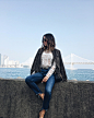 aimee_song_of_style_perfext_jacket_self_portrait_top_ag_jeans_chloe_bag