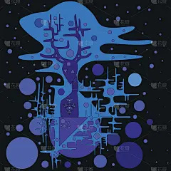 装饰有趣的卡通怪兽，与世隔绝。外星生物矢量插图设计。