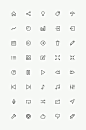 简约单线设计图标icons Vol