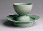 Cup and stand, Goryeo dynasty (918–1392), first half of 12th century  Korea  Stoneware with celadon glaze