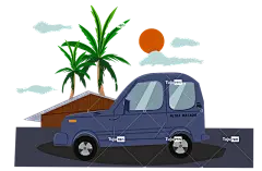 车 旅行 假期 吉普车 车辆 古老的 多云的 家 设计