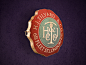 H.J.Tilyard icon illustration metal gold badge retro old rustic vintage purple