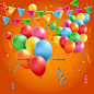 15组节日生日相框装饰宴会气球蛋糕彩带彩旗EPS矢量素材AI37-淘宝网