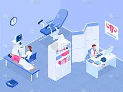 妇科专家,婴儿,妇产科医师,接生员,家庭,父母,母亲,女人,华丽的,监视