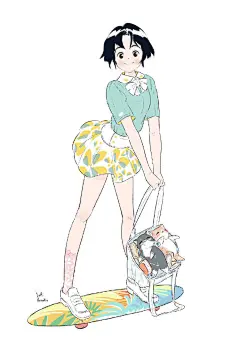 插画超话#遇见艺术##造物笔记# 来自日本插画师【かわつゆうき】的小清新作品欣赏 ​​​​