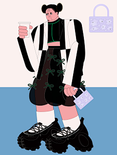 克莱尔蓝采集到插画