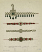1870年英国珠宝设计大师手绘稿