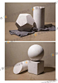 问学2基础静物照片2019教学笔记钟文美术高考素描静物临摹范课本石膏几何体组合静物写生训练对画素描绘画联考校考美术书-tmall.com天猫