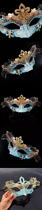 Carnival华丽优雅三维效果化妆舞会狂欢面具