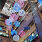 新年元旦商场中庭吊饰铁艺LED发光灯球 圣诞节美陈灯光道具定制-淘宝网