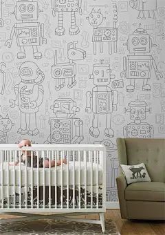 儿童房 卡通 动物 壁画 壁纸 墙画 背景墙(260)