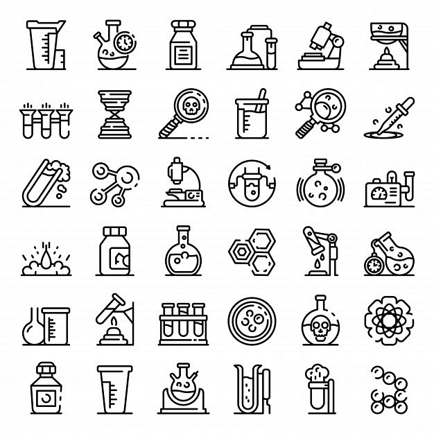 医学医疗化学实验标志icon，logo矢量图素材