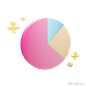 业务图表图形数据报告3D图标 business chart graph data report icon