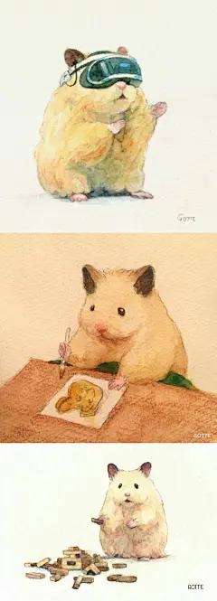 仓鼠君的幸福生活 #春节比美大赛# 

日本画师：GOTTE ​​​​
