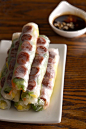 越南春卷通过hungryhu：#Spring_Roll#Chinese_Sausage#豆薯##胡萝卜鸡蛋